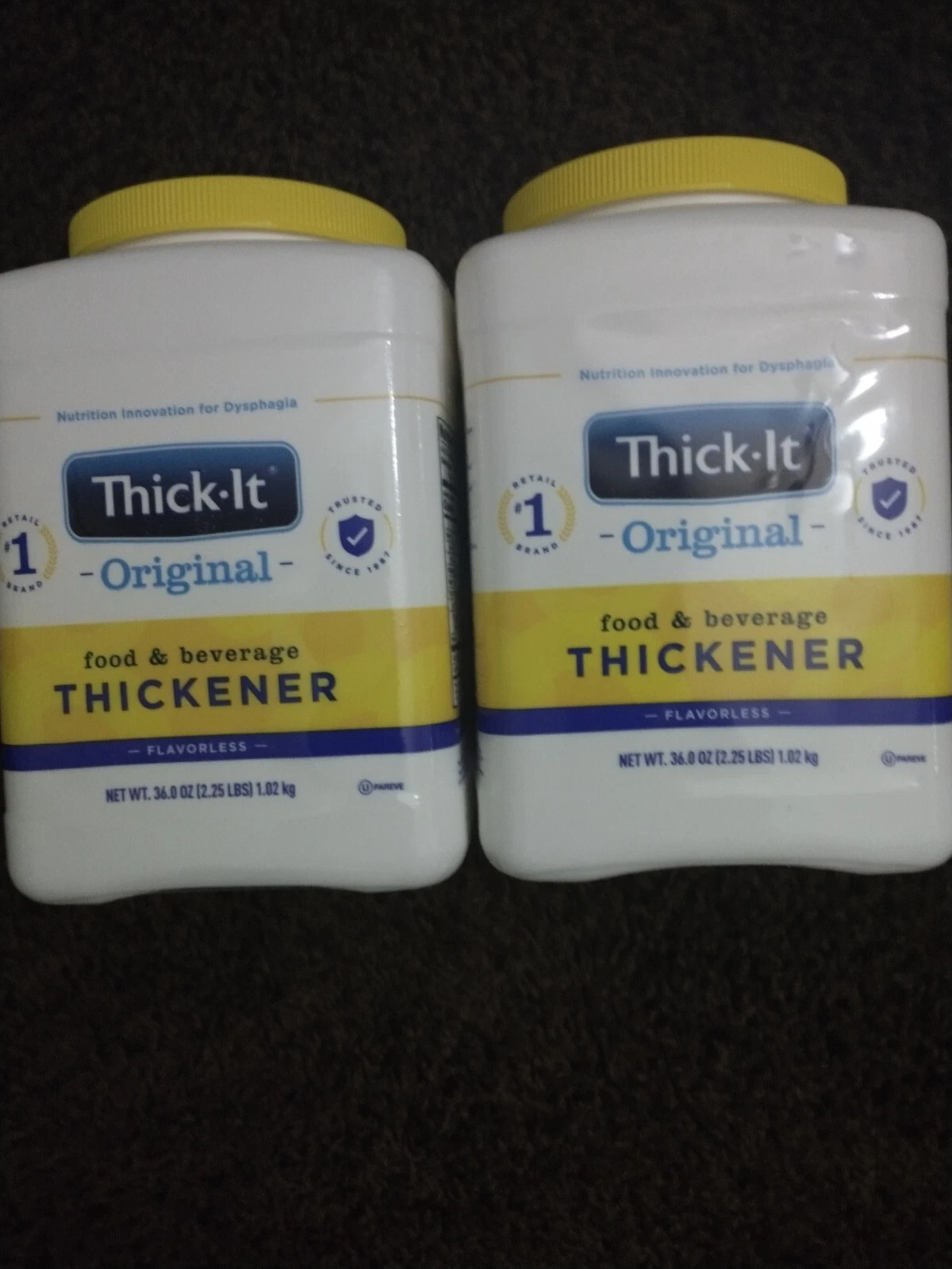 Lot of 2 Thick-It Original Food & Beverage Thickener Unflavored 36oz ea