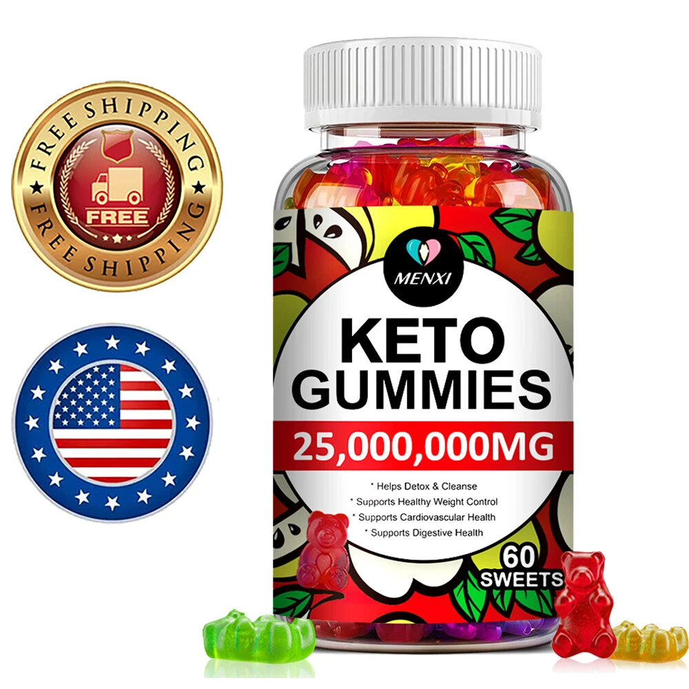 MENXI KETO GUMMIES Burning Fat Weight Loss Energy Support Supplement 60 Gummy