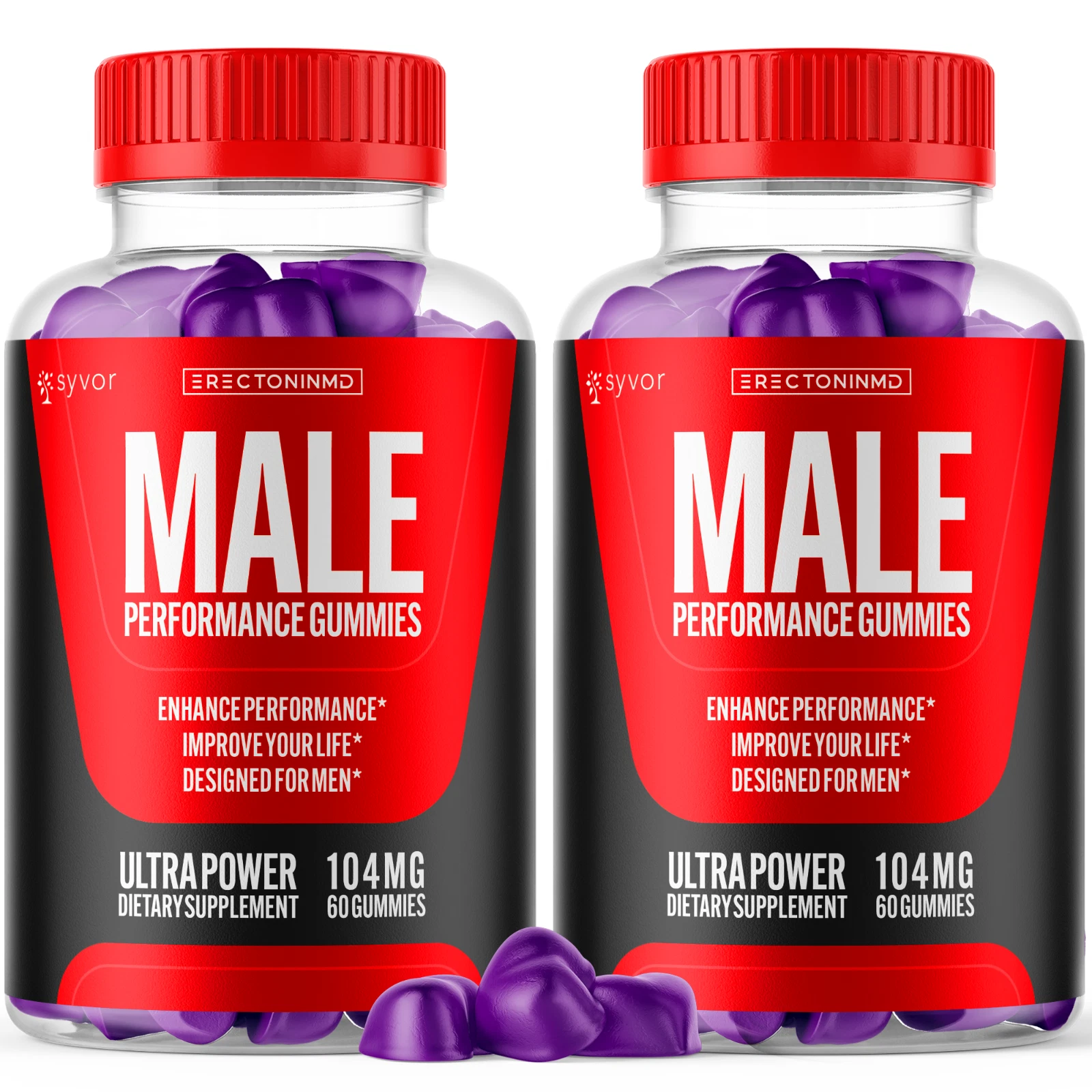 Erectonin MD Advanced Male Performance Formula Vitamin Supplement 120 Gummies