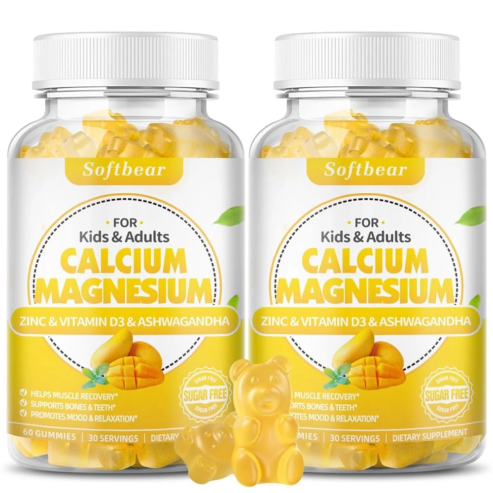 softbear Calcium Magnesium Zinc Gummies for Women Calcium Magnesium Supplemen...