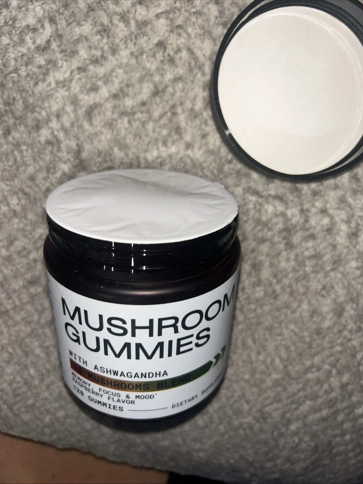 Ascanium Mushroom Gummies Ascanium 120 Gummies Ashwagandha Exp 10/25