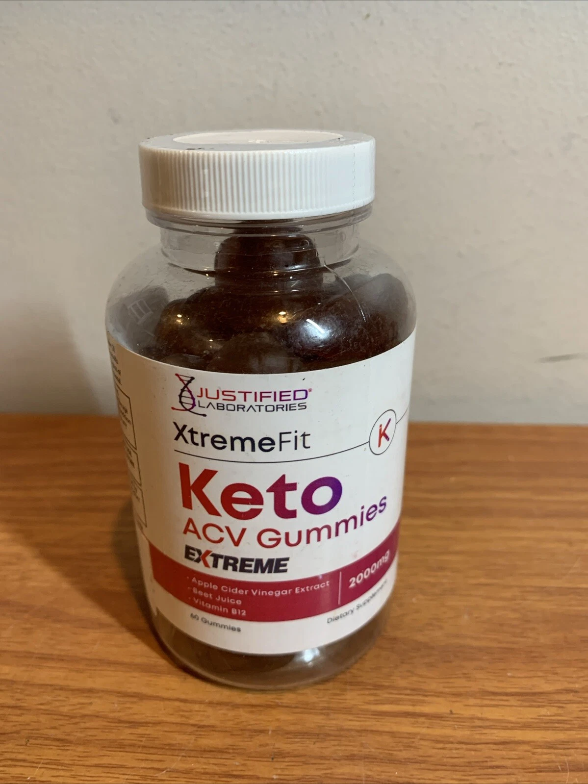 Xtreme Fit Keto Extreme ACV Gummies 2000MG Apple Cider Vinegar 60 Gummys