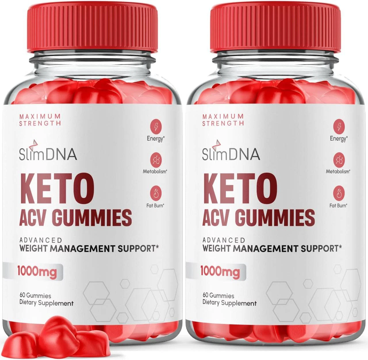 (2 Pack) Slim DNA Keto Gummies - Slim DNA ACV Keto Gummies-120 Gummies