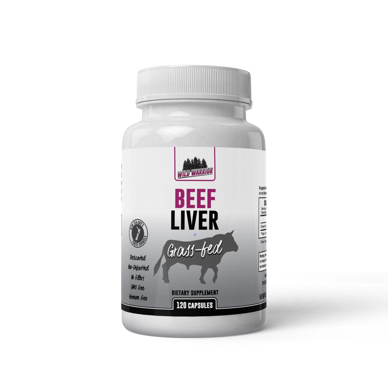 Grass-fed Beef Liver Supplement | Wild Warrior Nutrition | 120 Capsules