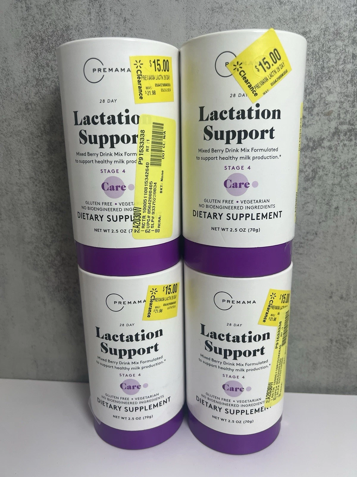 Lot Of 4 Premama 28 Day Lactation Support Supplement For Max Breast Milk Ex 7/25