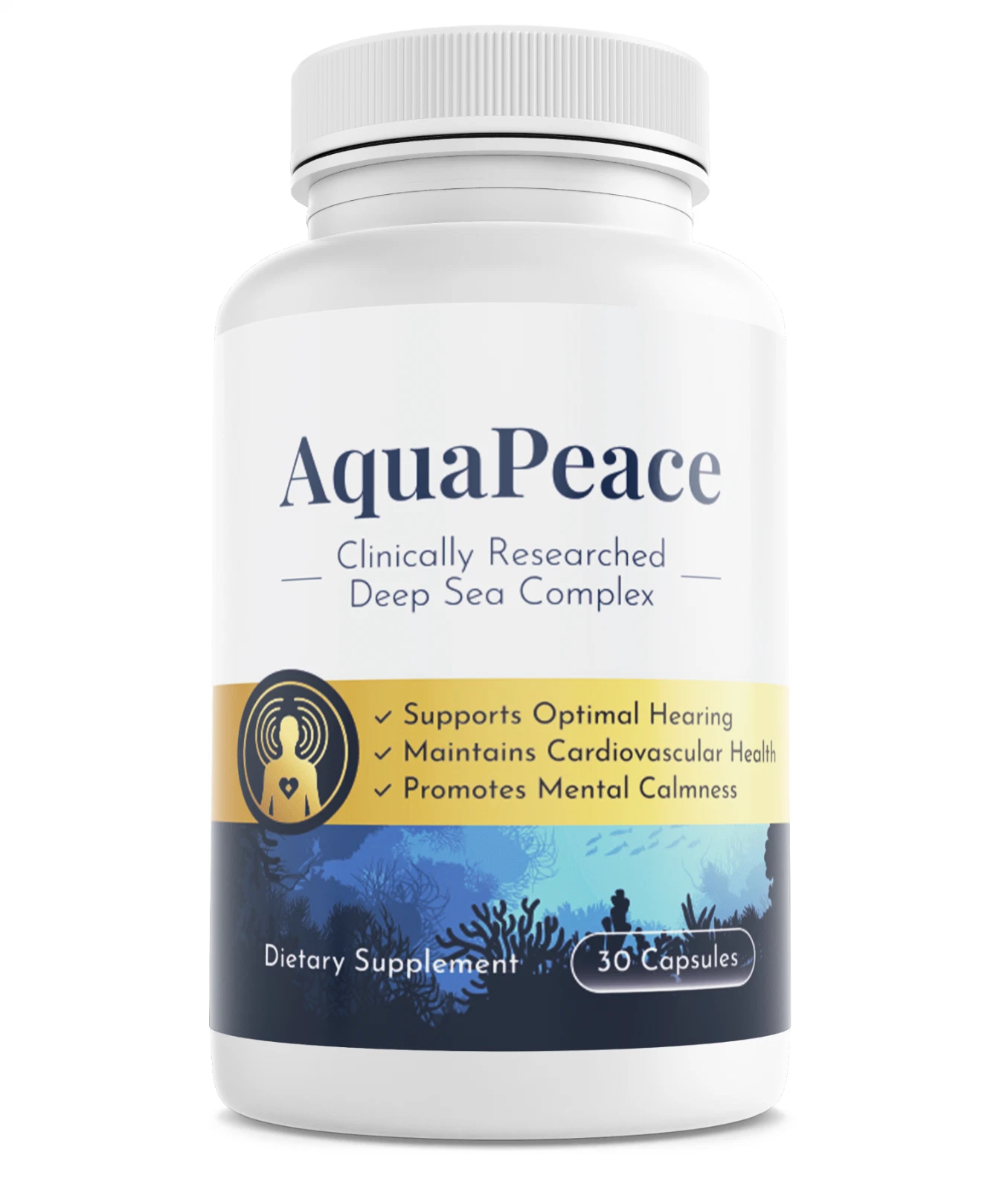 Aqua Peace Supplement 30 Capsules Hearing Support
