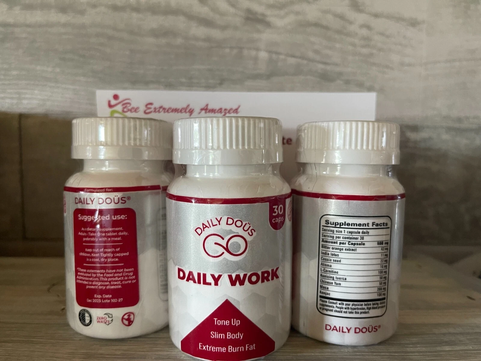 2 Bottles Daily Work Pills Daily Dous Go Supplement *Authentic Original