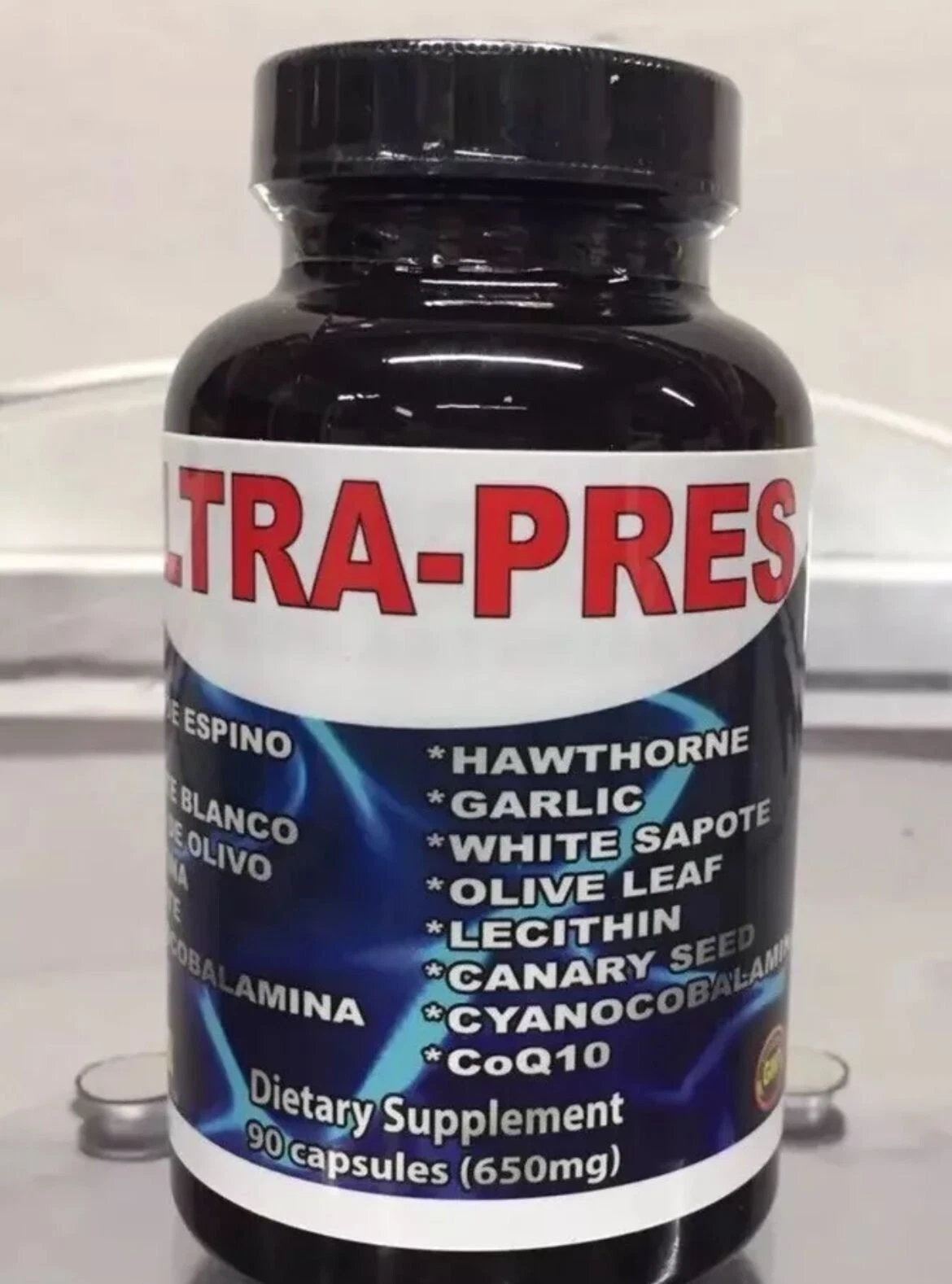 ULTRA-PRES REDUCE LA PRESION ARATERIAL NATURAL 90 CAPSULES FREE SHIPPIN presión