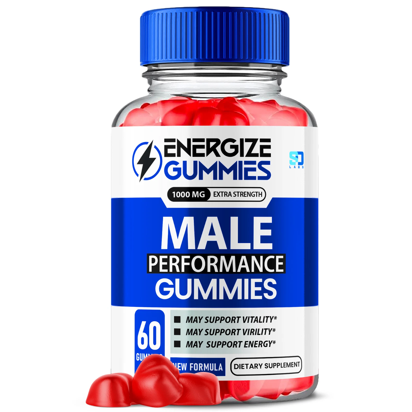 Energize Male Gummies Supports Vitality and Enhance Performance 60 Gummies