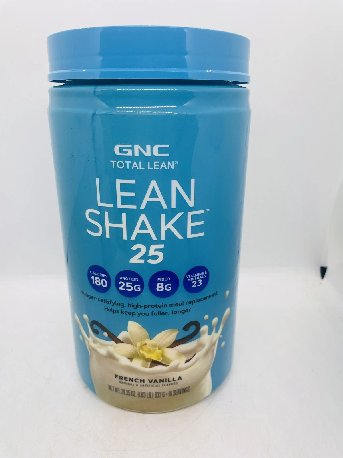 GNC Total Lean Shake 25 French Vanilla Protein Powder 12 Servings Best By 1/26
