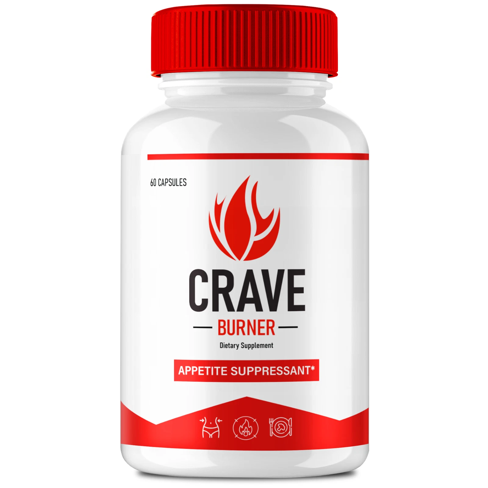 Crave Burner Advanced Weight Loss Pills to Burn Stubborn Fat Energy 60ct
