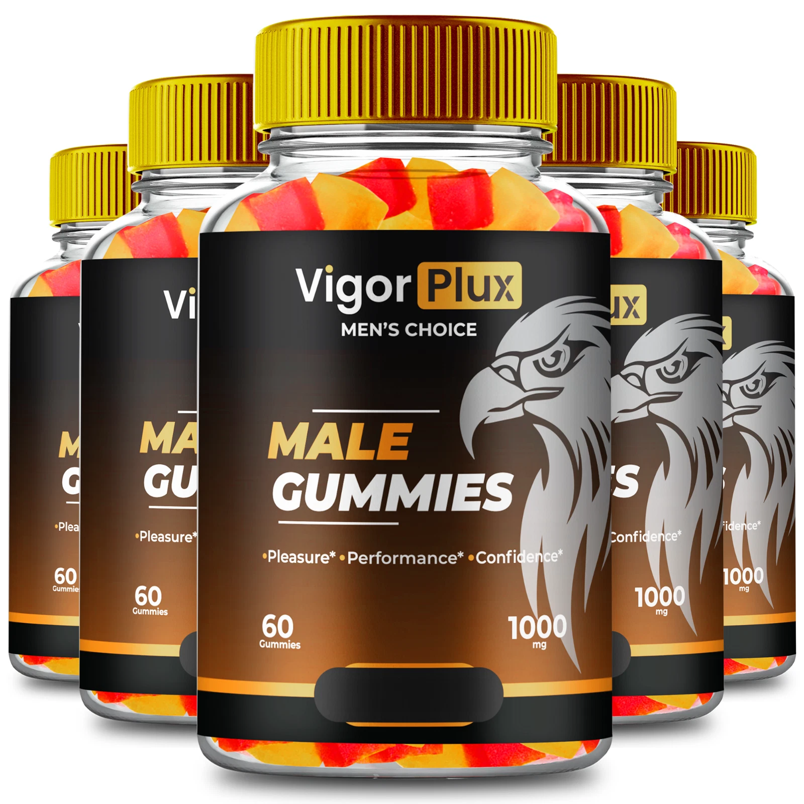(5 Pack) Vigor Plux Gummies - Health & Wellness Support Supplement Gummies