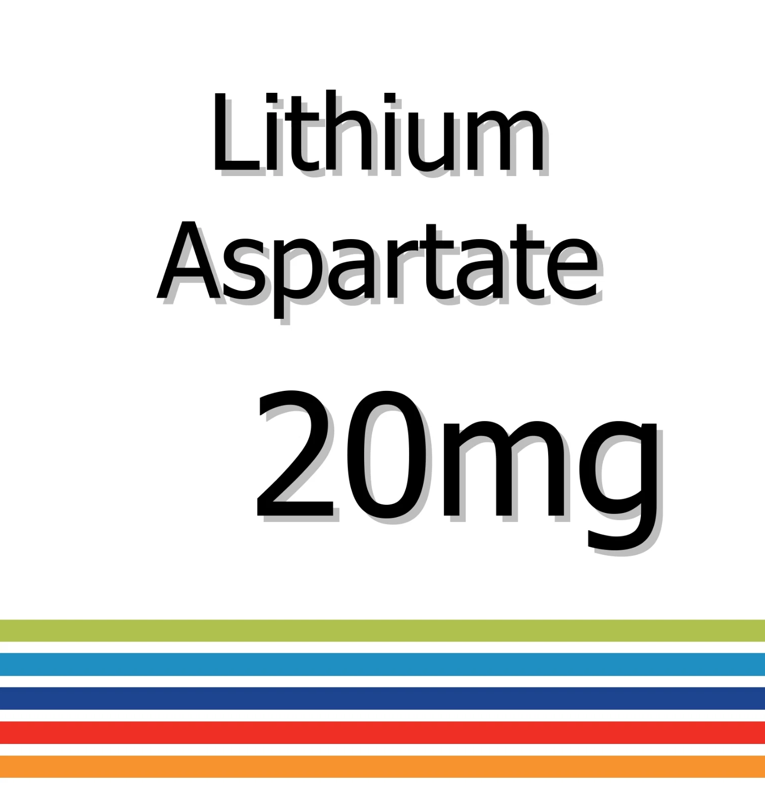 Lithium Aspartate 20mg x 90 Tablets -