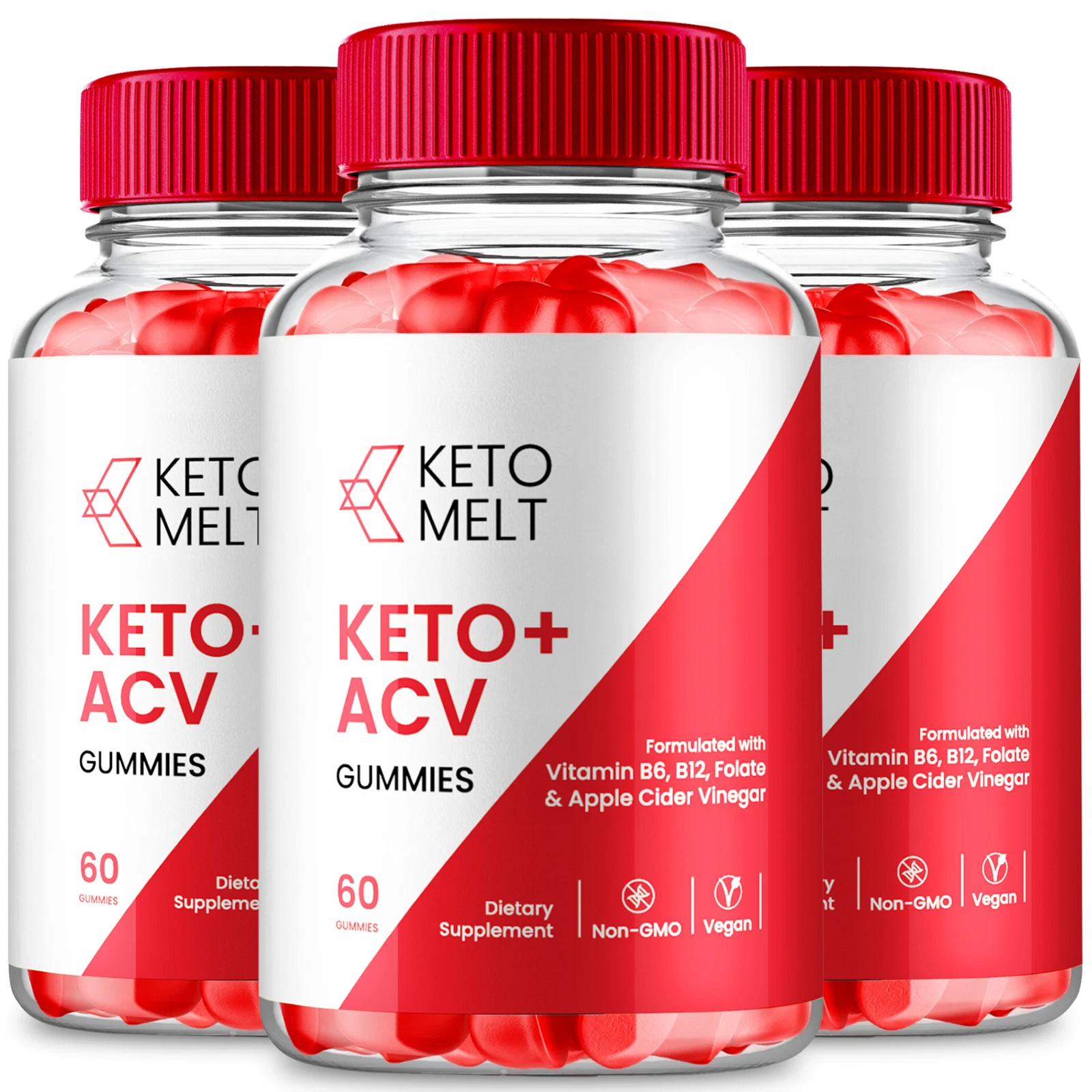 Keto Melt ACV Gummies - Official Formula (3 Pack)