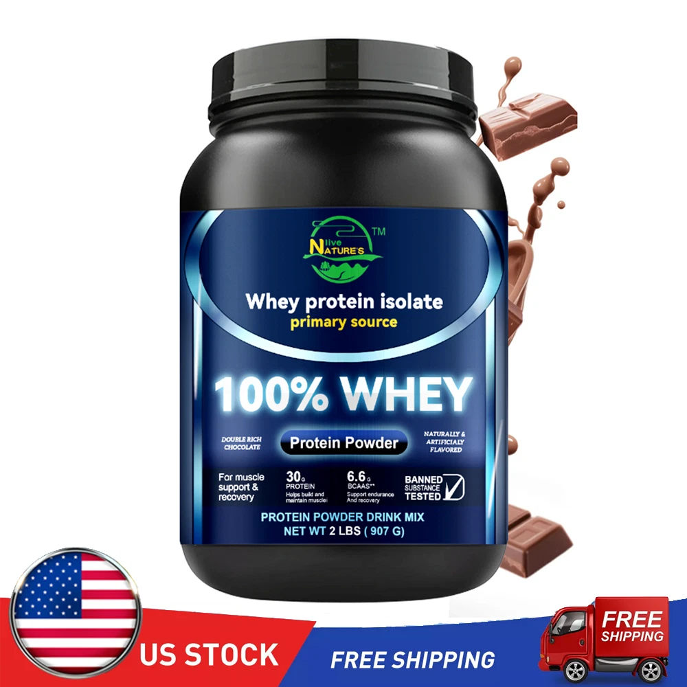 100% Whey Protein Powder - White Chocolate Flavored Whey Isolate 30g Protein