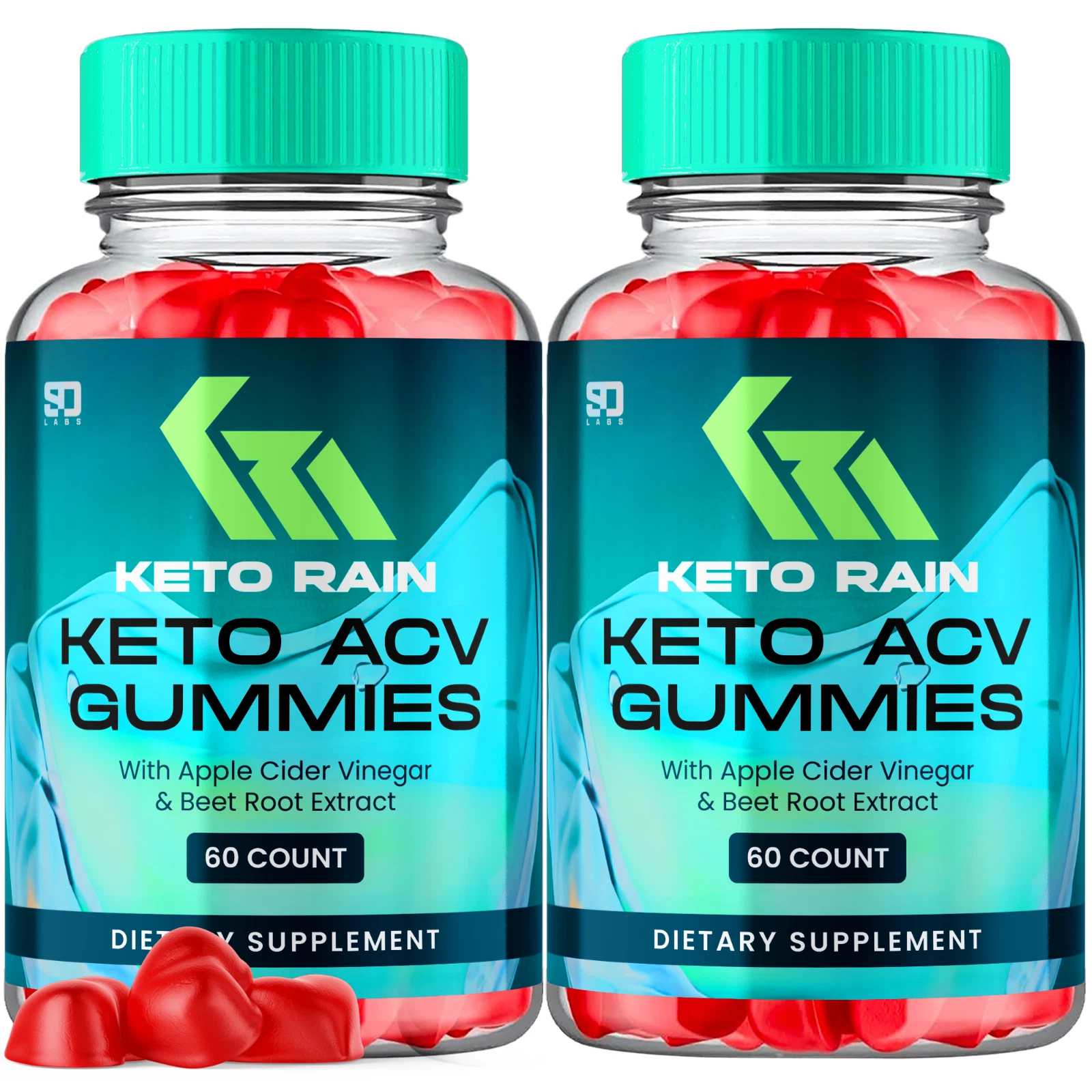 Keto Rain ACV Gummies for Advanced Weight Management & Energy Support (2 Pack)