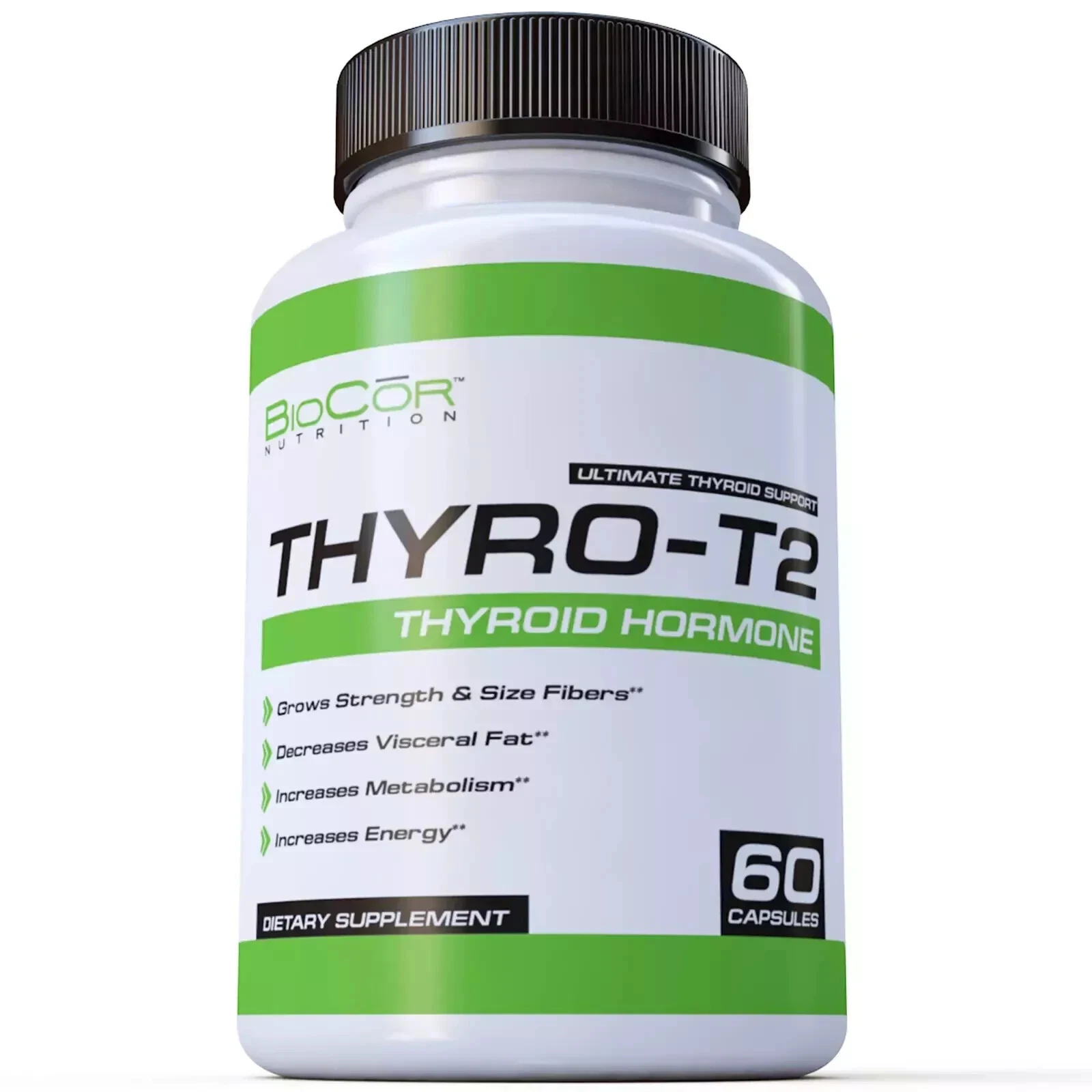 Thyro-T2 Thyroid Hormone Fat Burner Supplement, Boost Metabolism & Lose Weight .