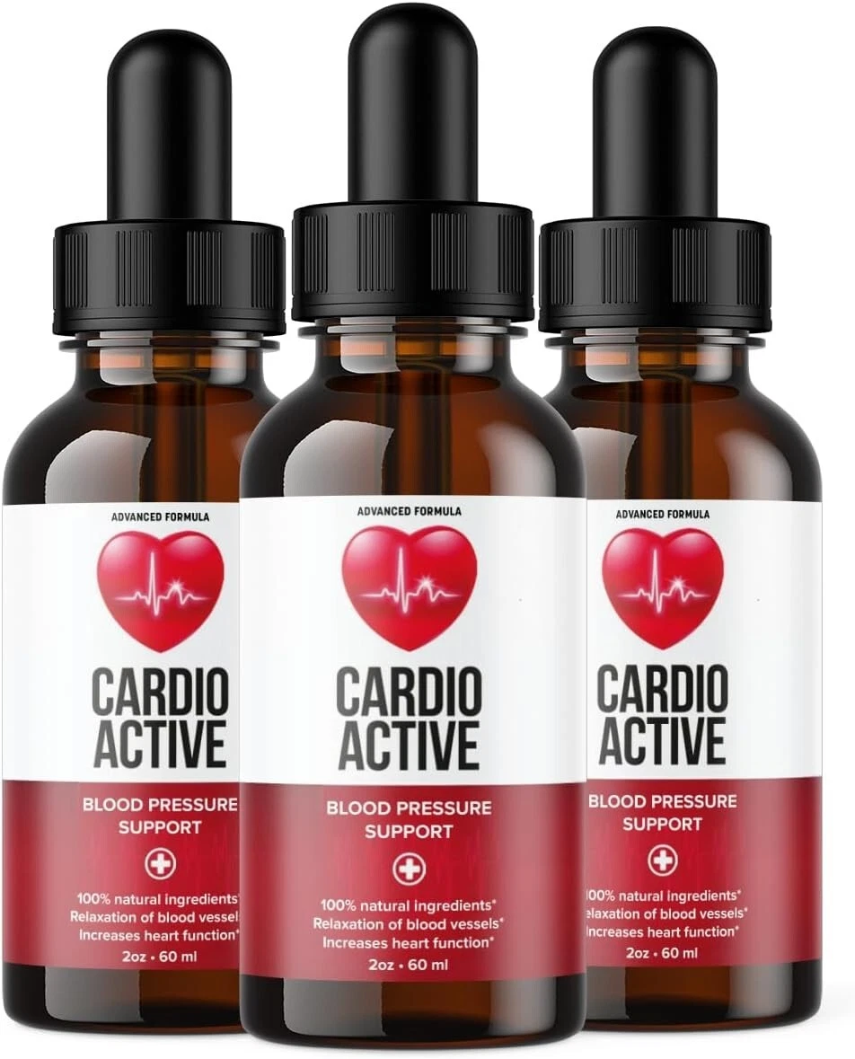 (3 Pack) Cardio Active - Healthy Blood Sugar Support Supplement Drops - 60 ML