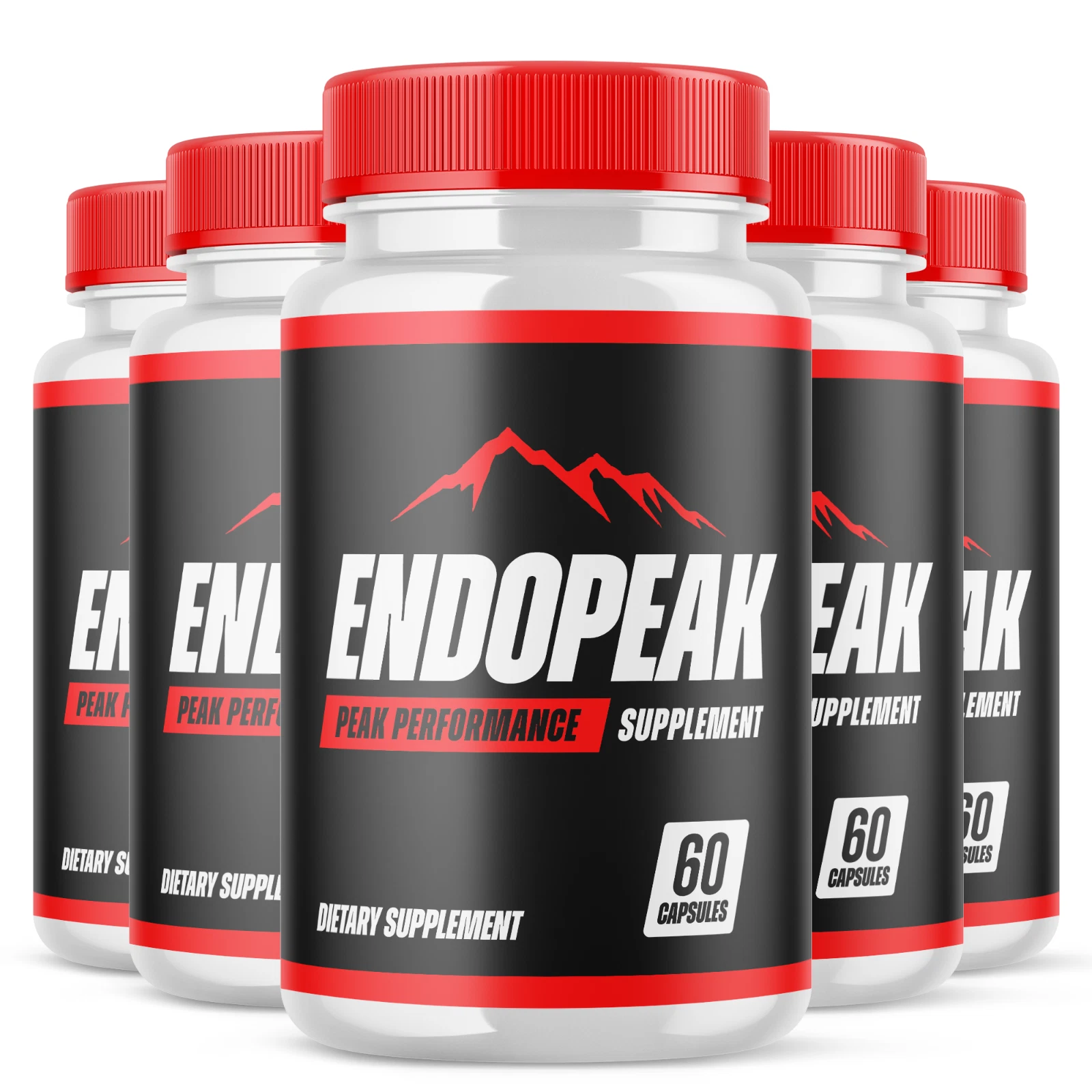 (5 Pack) Endopeak Male Pills, Endo Peak Male Vitality Supplement (300 Capsules)