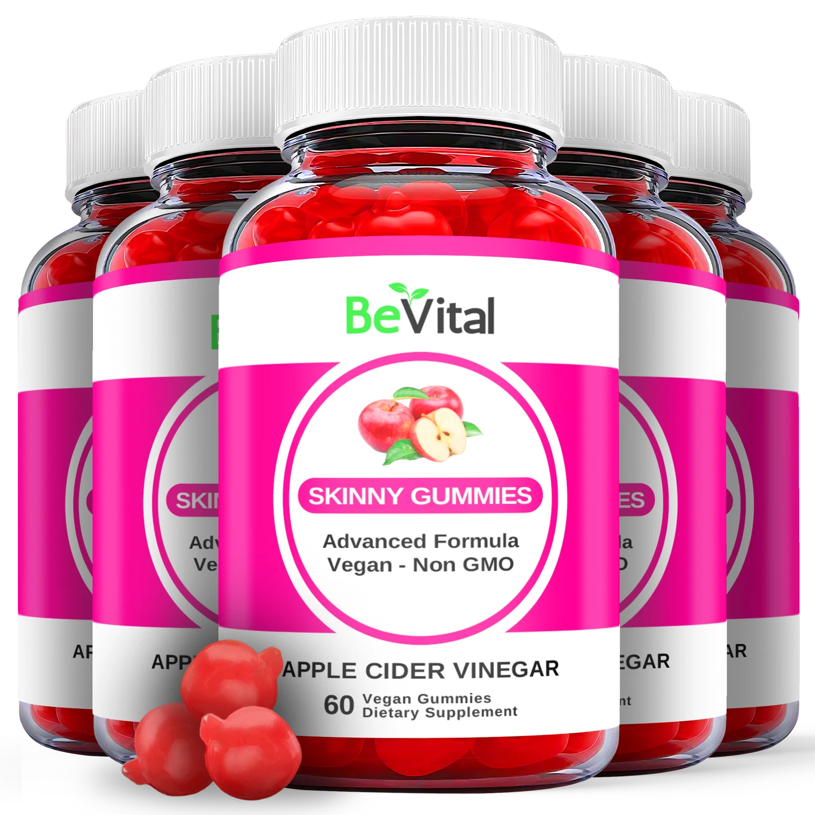 (5 Pack) Be Vital Keto ACV Gummies - Be Vital Keto Gummies, Weight Loss-300 Gums