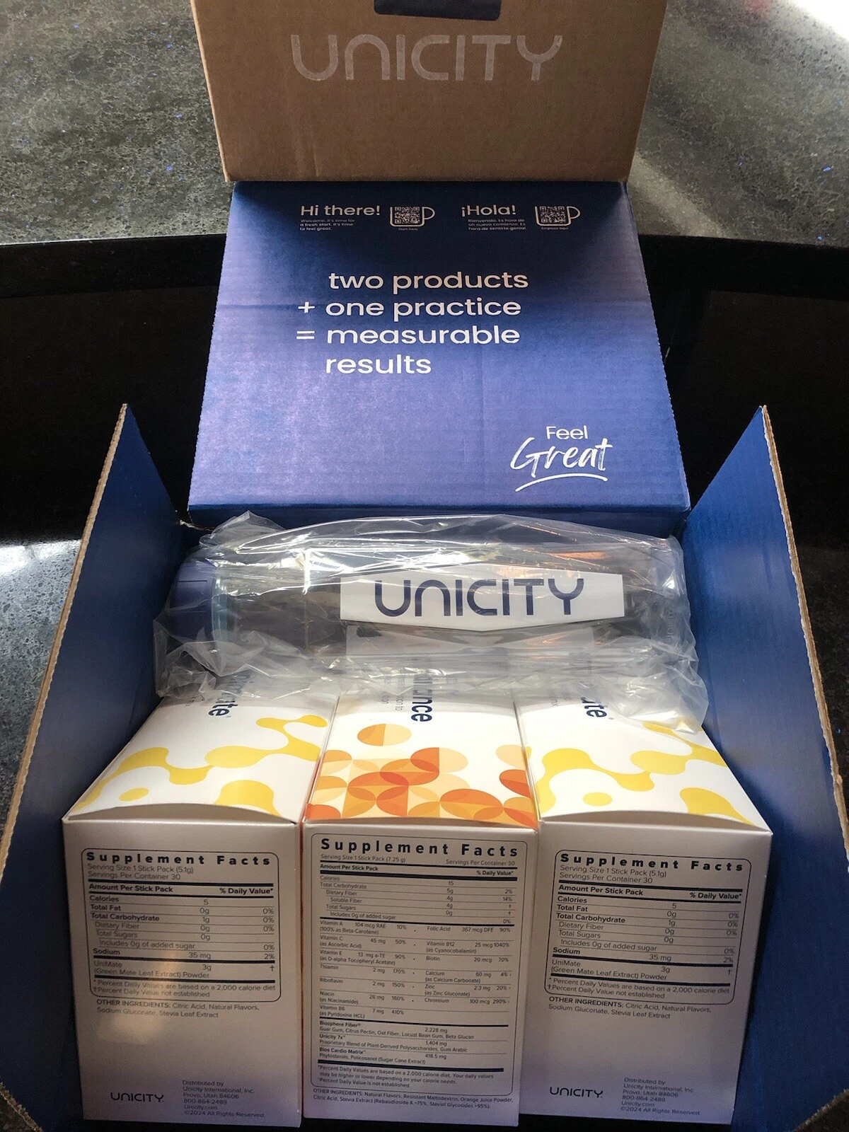 Unicity Weight Loss System (2X Unimate + 1X Balance + Unicity Bottle) Feel Great