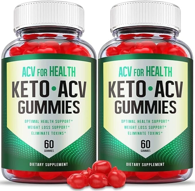 ACV For Health Keto Gummies Weight Loss Support Supplements (120 Gummies) 2-Pack