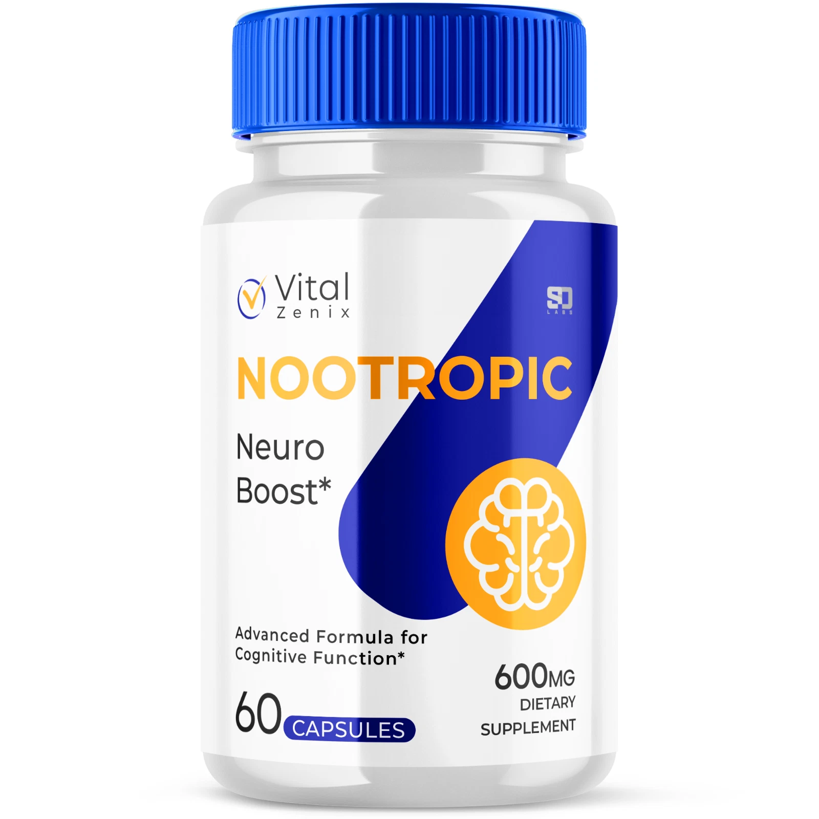 Vital Zenix Pills - Advanced Nootropic for Focus & Mental Clarity 60 Capsules