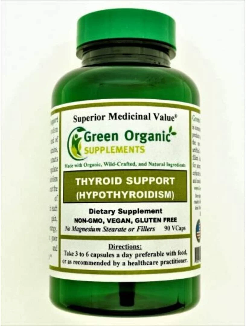 Green Organics Thyroid & Hypothyroidism 90 Vegan Capsule High Absorbable