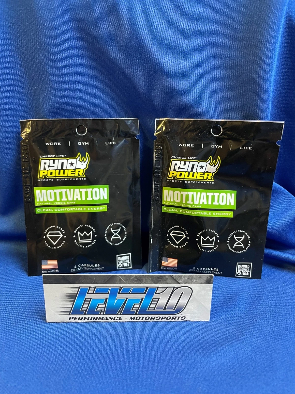 RYNO POWER Motivation Pre-Workout Focus Energy Supplement - 2 Servings