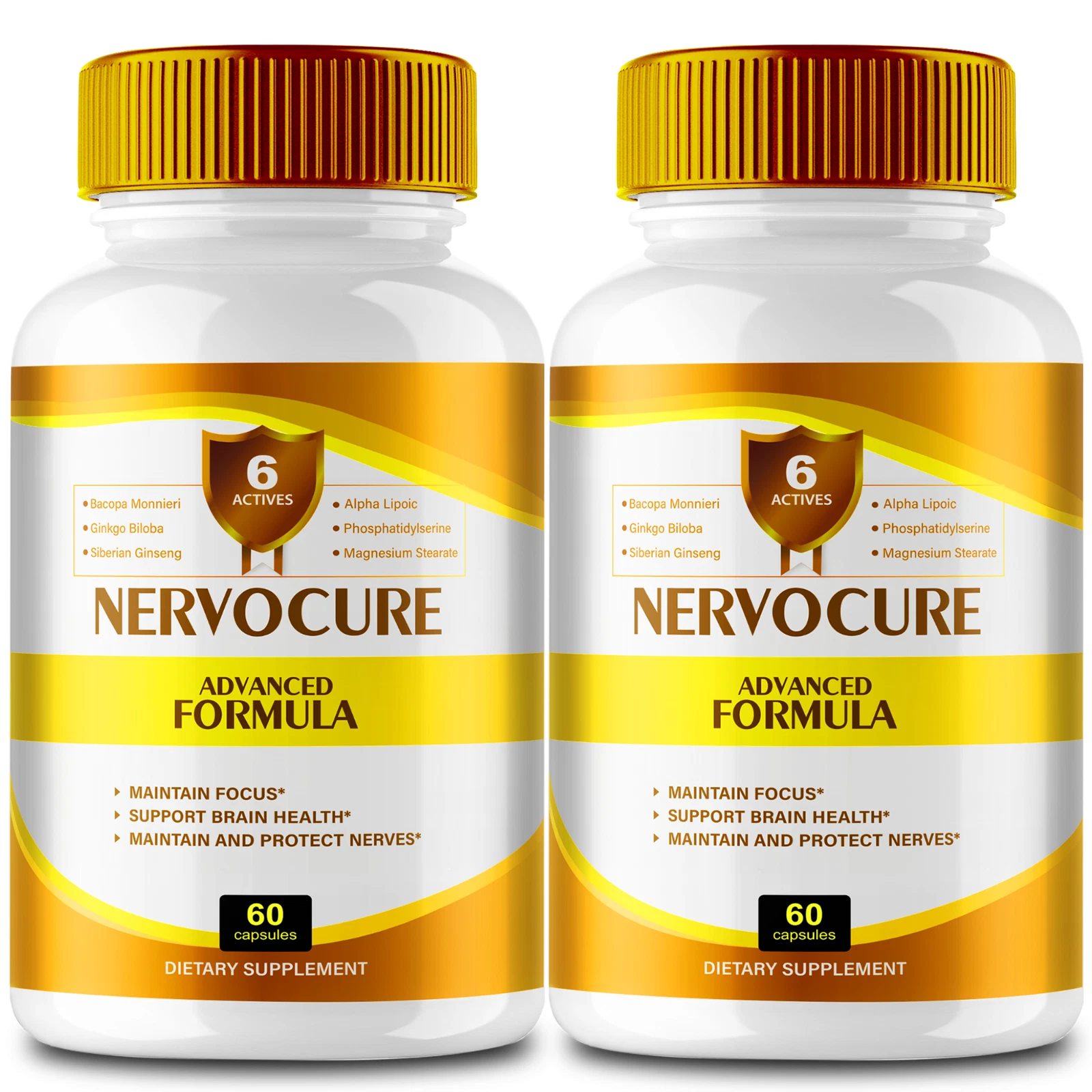 (2 Pack) NervoCure Nerve Health Pills for Relief from Many Forms of Nerve Pain