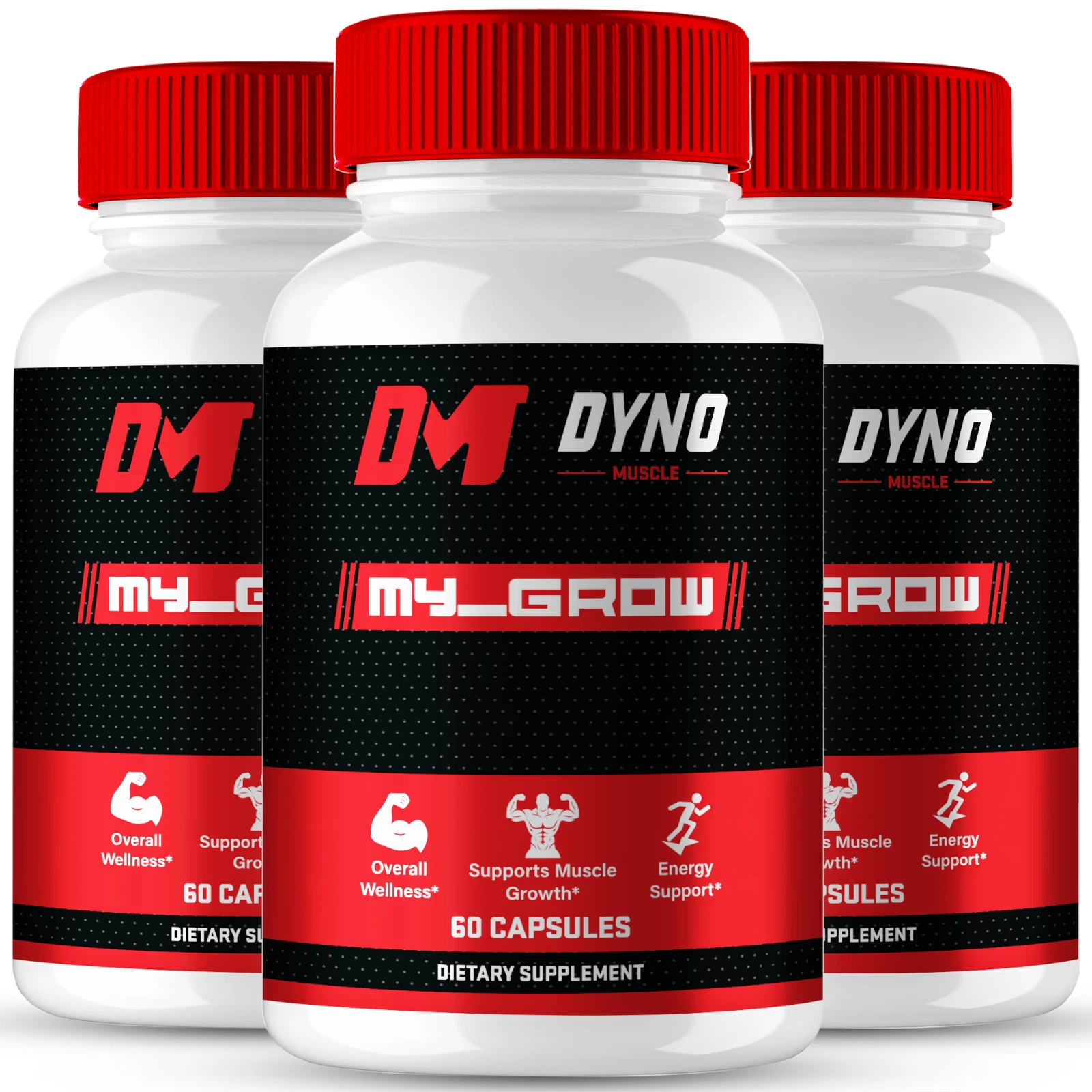 (3 Pack) Dyno My Grow Men Capsules, DynoMyGrow Maximum Male Performance Pills