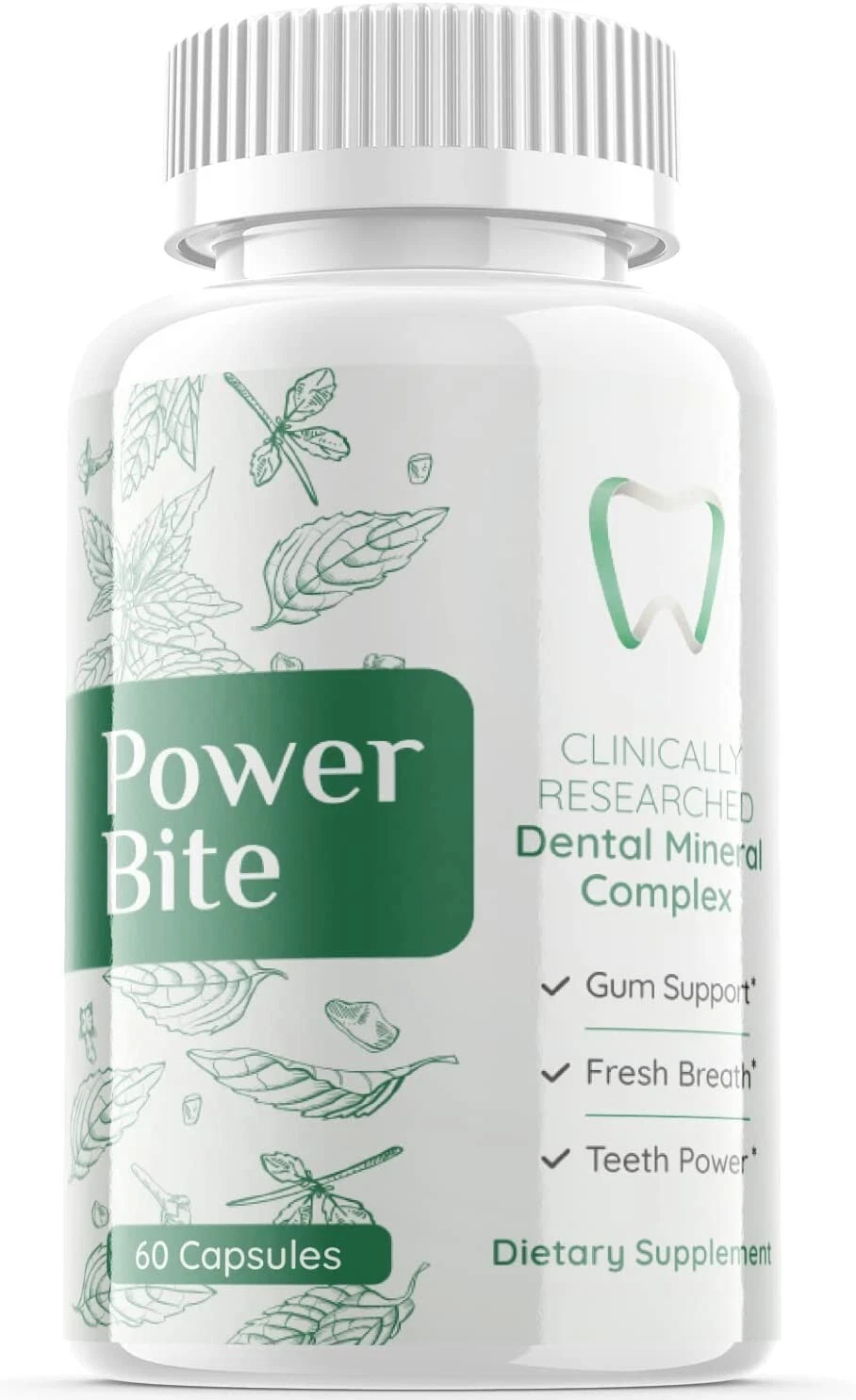 1 - Power Bite Oral Probiotic - Dietary Supplement Pills For Teeth & Gums Repair