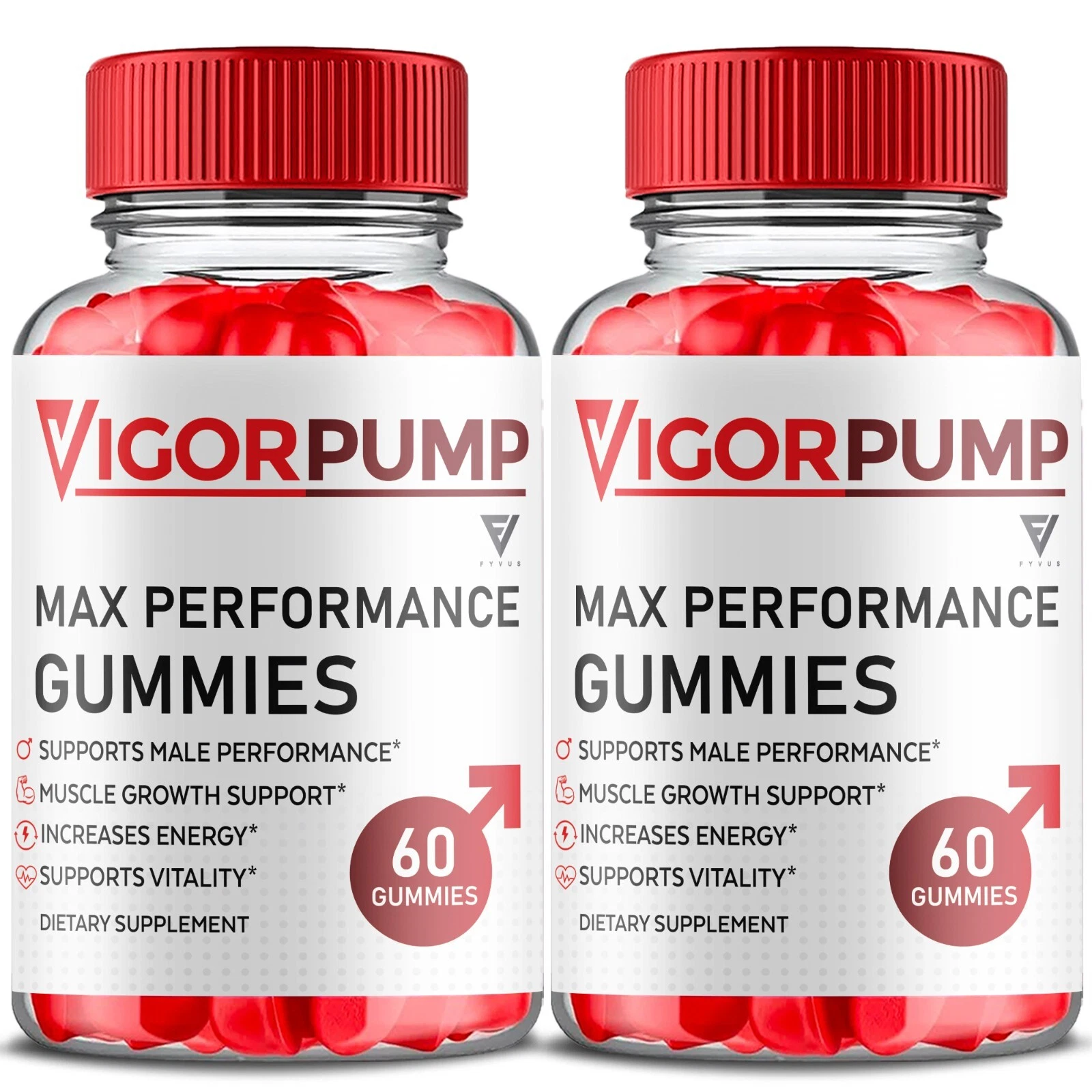 (2 Pack) Vigor Pump Gummies VigorPump Performance Supplement (120 Gummies)