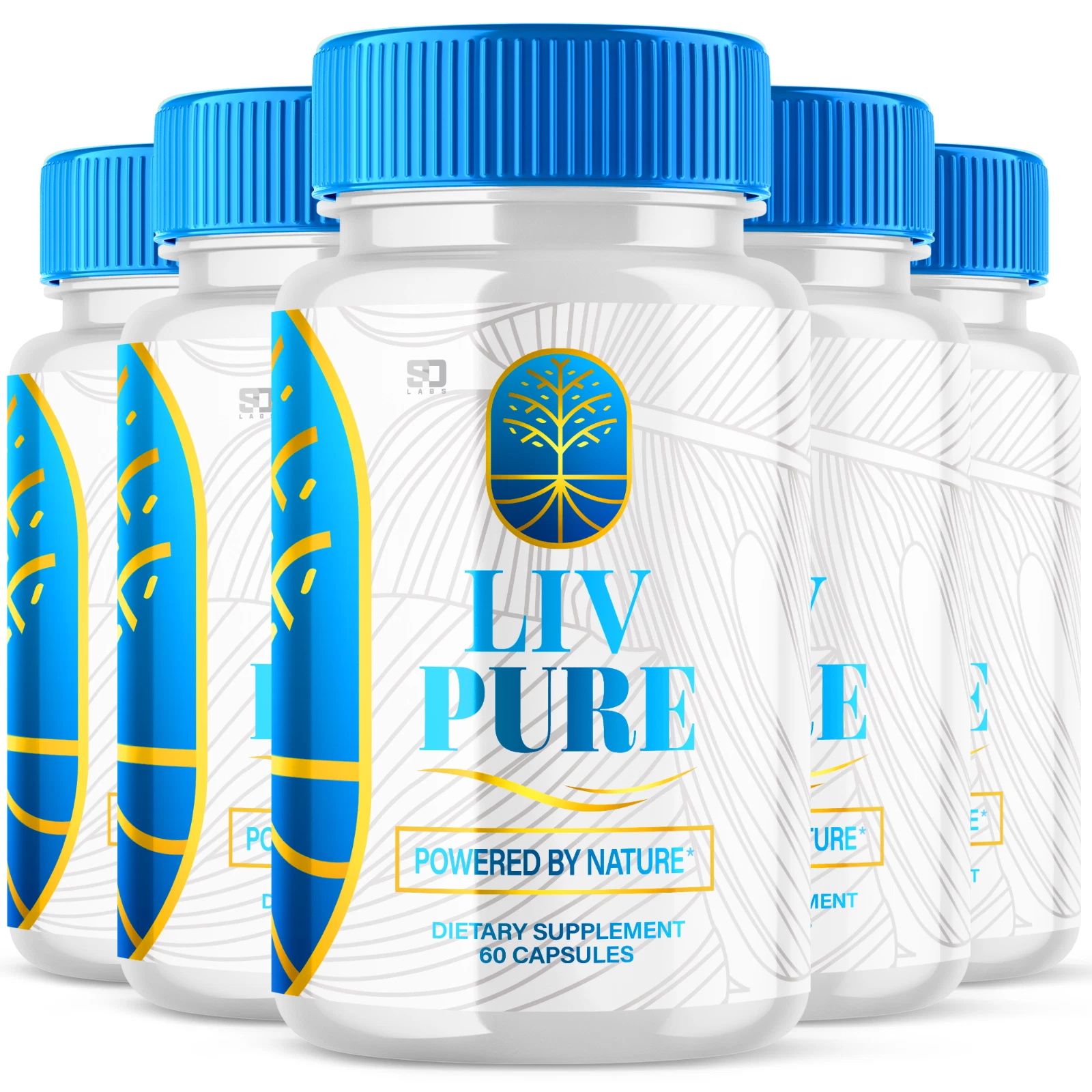 (5 Pack) Liv Pure, Liv-Pure Weight Loss, Liver Support Supplement (300 Capsules)