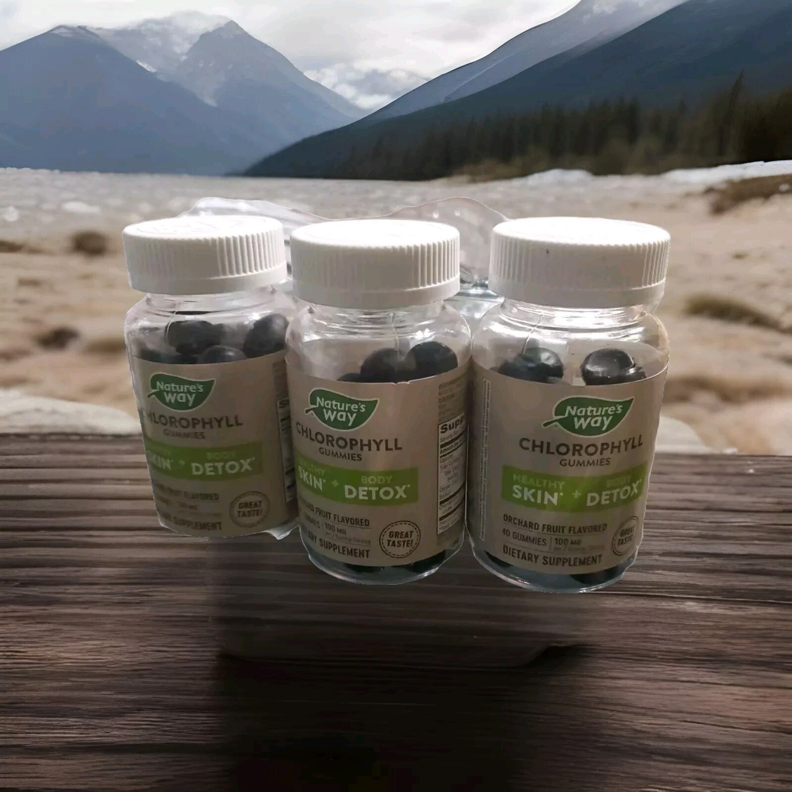 3 Nos Chlorophyll Gummies By Nature's Way 40 Gummies Per Pack EXP 12/31/2024