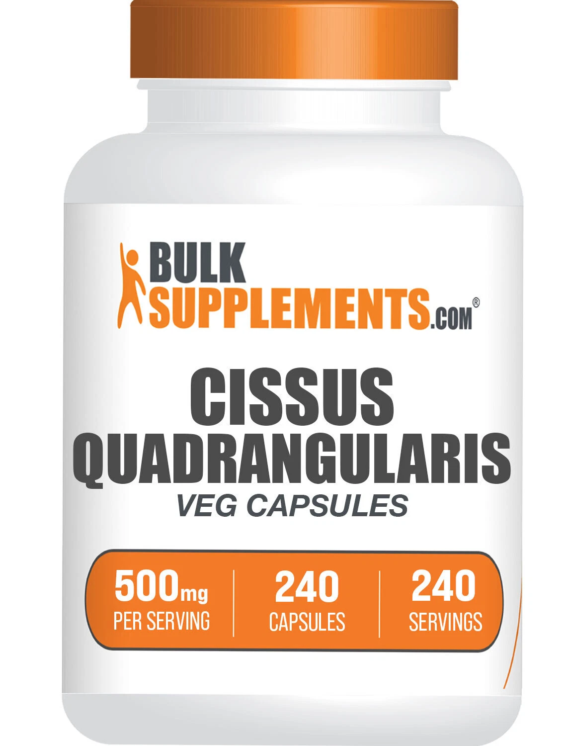 BulkSupplements Cissus Quadrangularis Extract 240 Capsules - 500 mg Per Serving