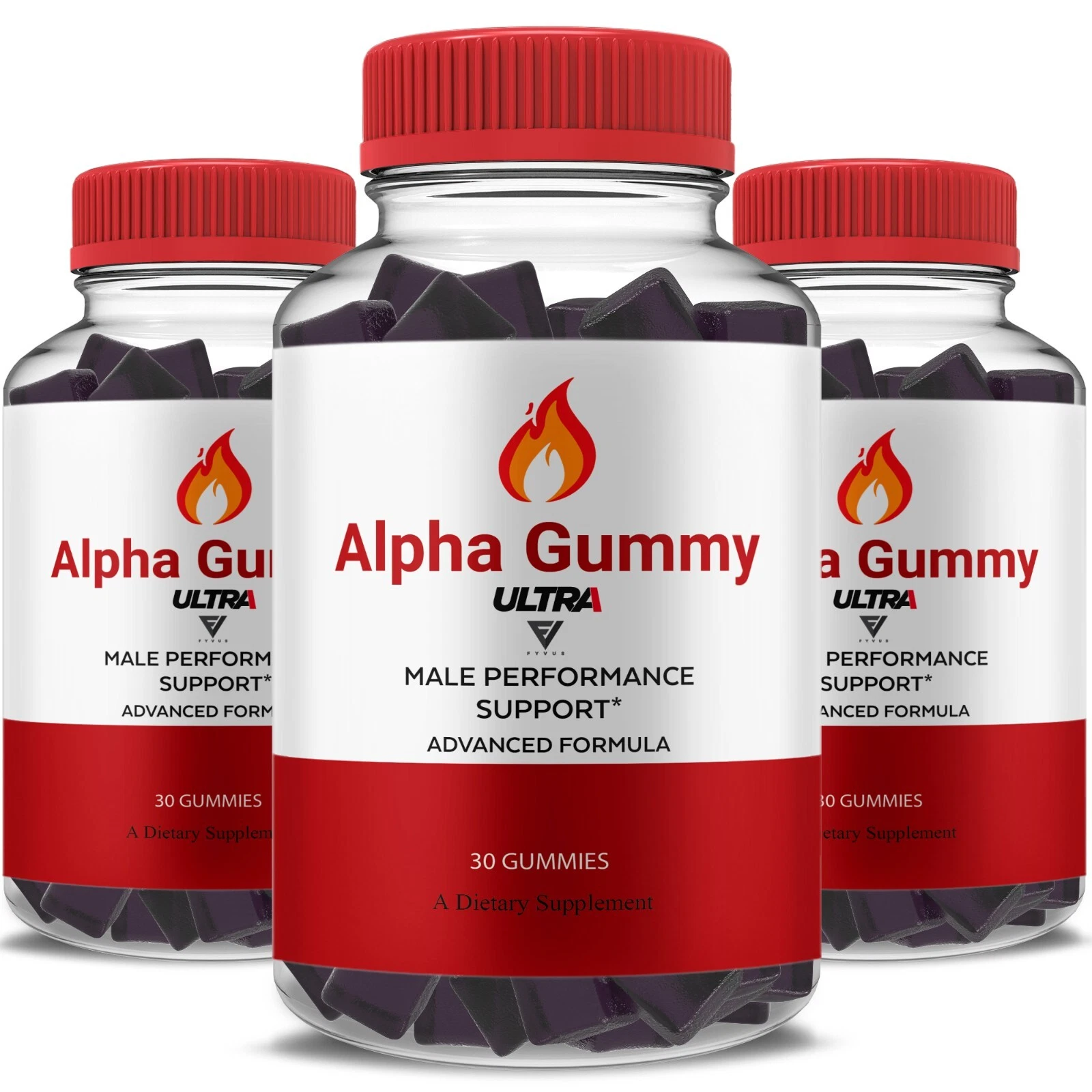 (3 Pack) Alpha Gummy Ultra Max Performance, Alpha Gummy Reviews (3 Month Supply)