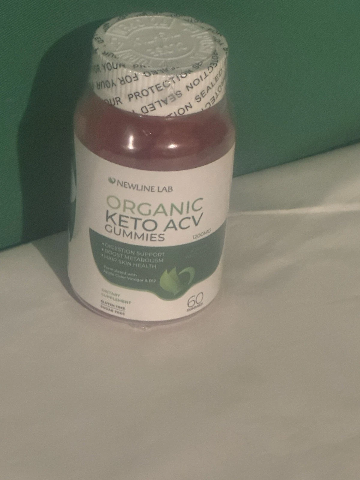 ORGANIC Keto ACV Slimming 60 Gummies 1200mg Apple Cider Vinegar Weight Loss