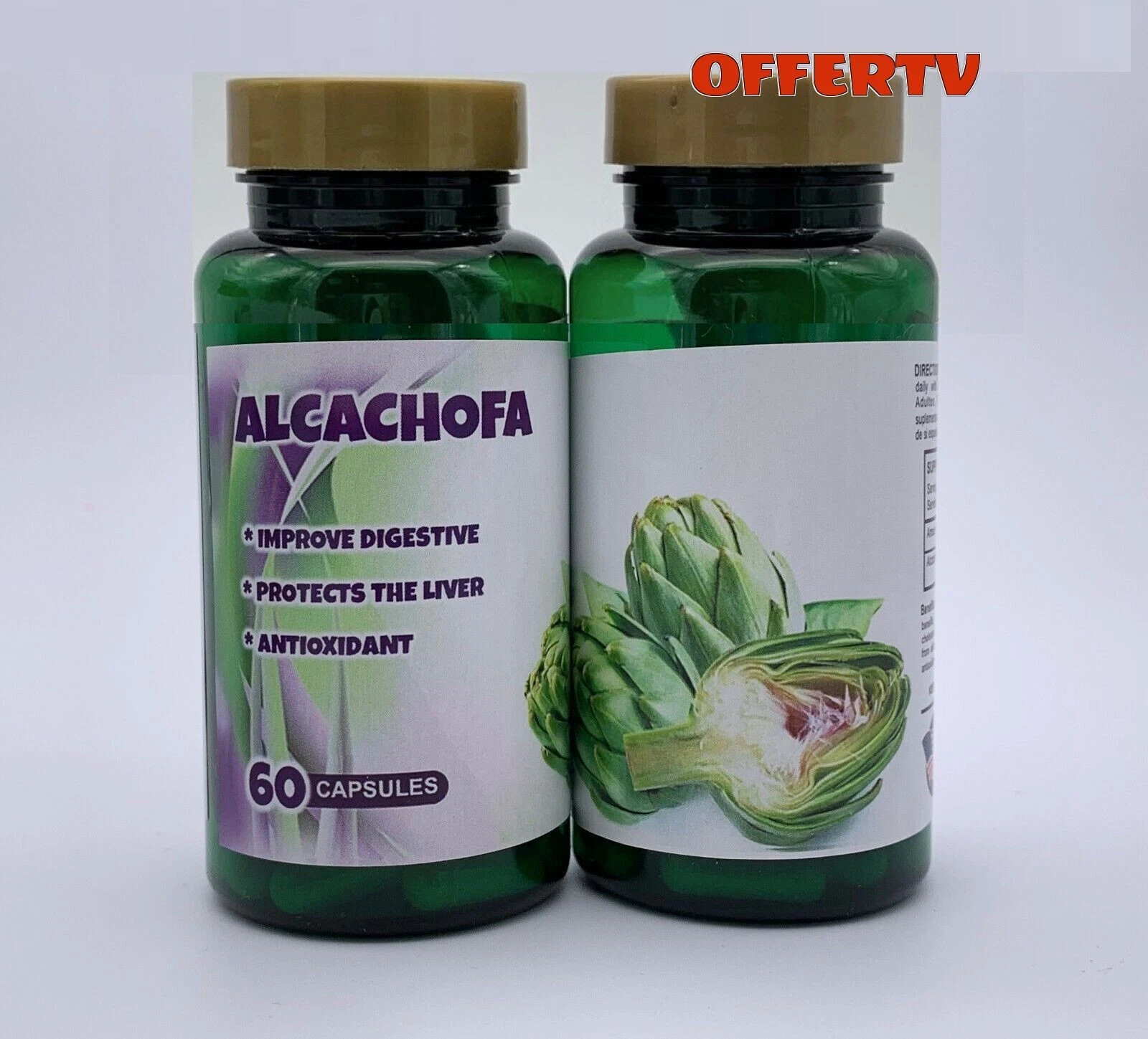 Alcachofa Fat Burner Pills Cell Weight Loss Control Antioxidant Células Madre