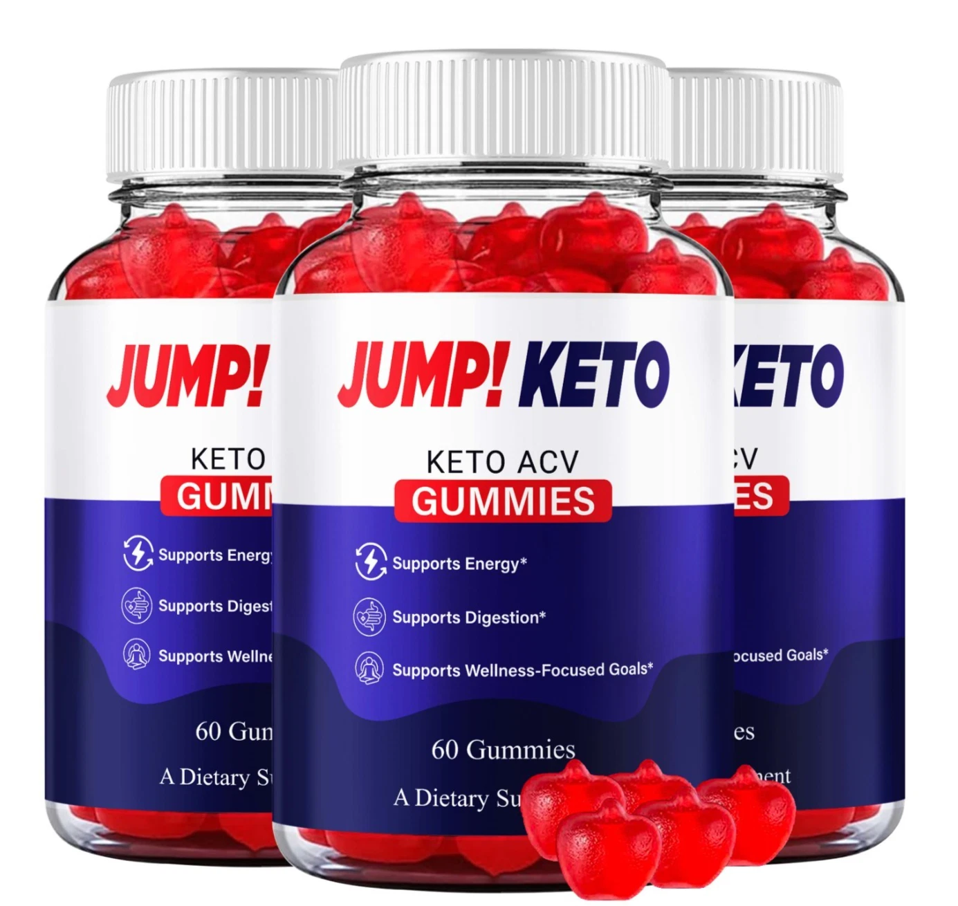 (3 Pack) Jump Keto Gummies - Advanced Keto ACV Formula for Weight Loss Support