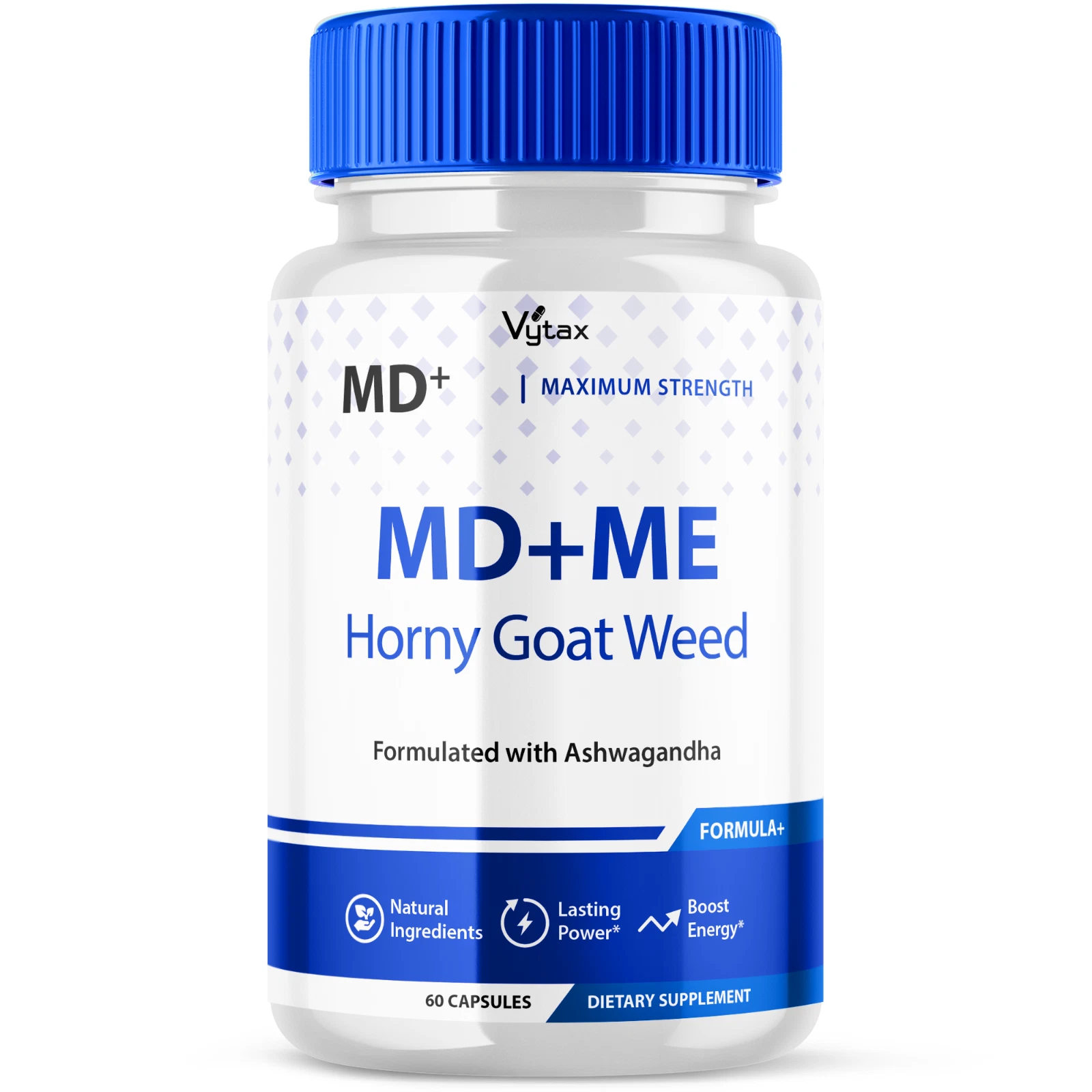 (1 Pack) MD+ME Male Enhancement Pills - Maximize Energy, Vitality & Stamina 60ct
