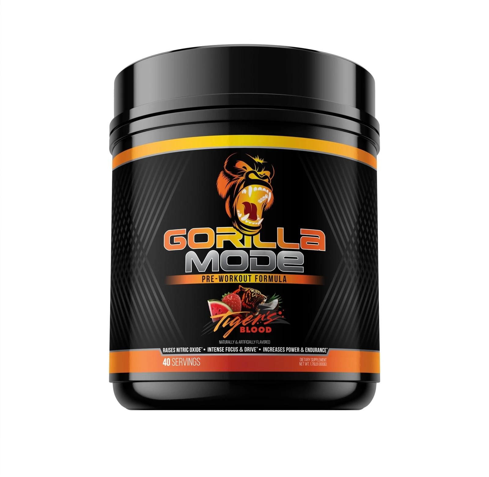 Gorilla Mode 2.0 Pre Workout 40 Servings Maximum Pumps Strength Focus Energy