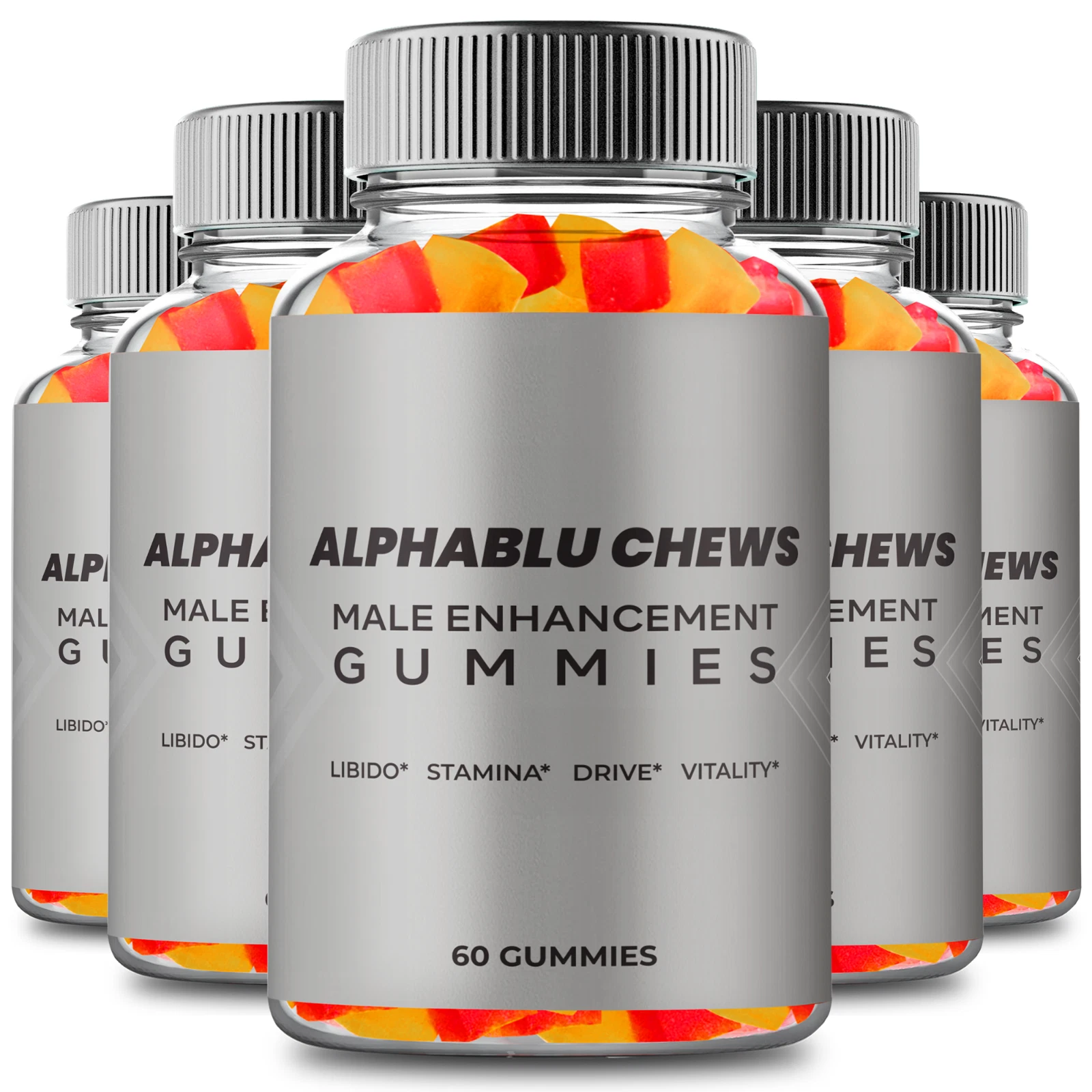 (5 Pack) Alphablu chews Gummies - Health & Wellness Support Supplement Gummies