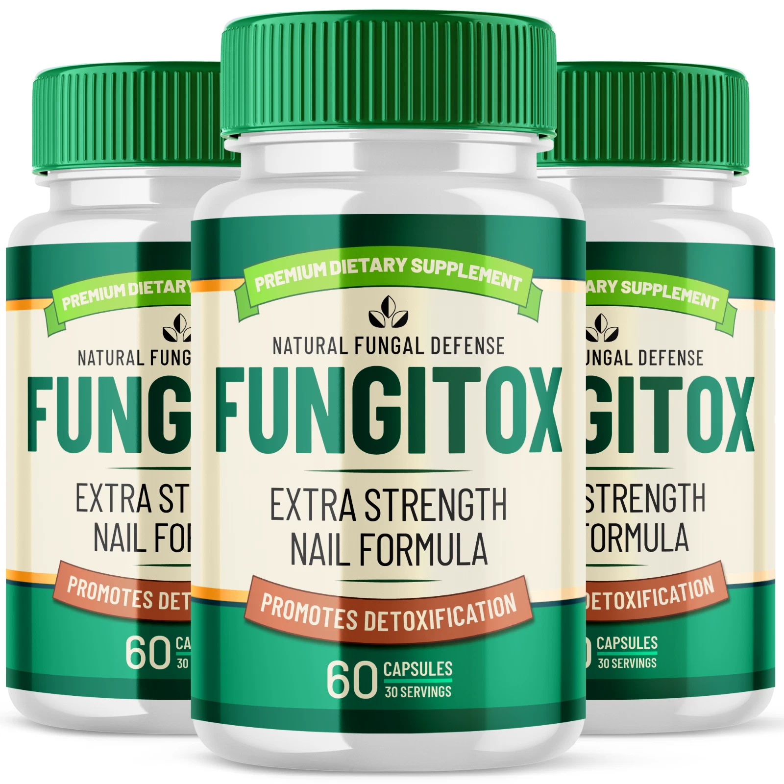 Fungitox Extra Strength Nail Formula All Natural Defense Supplement 180 Capsules