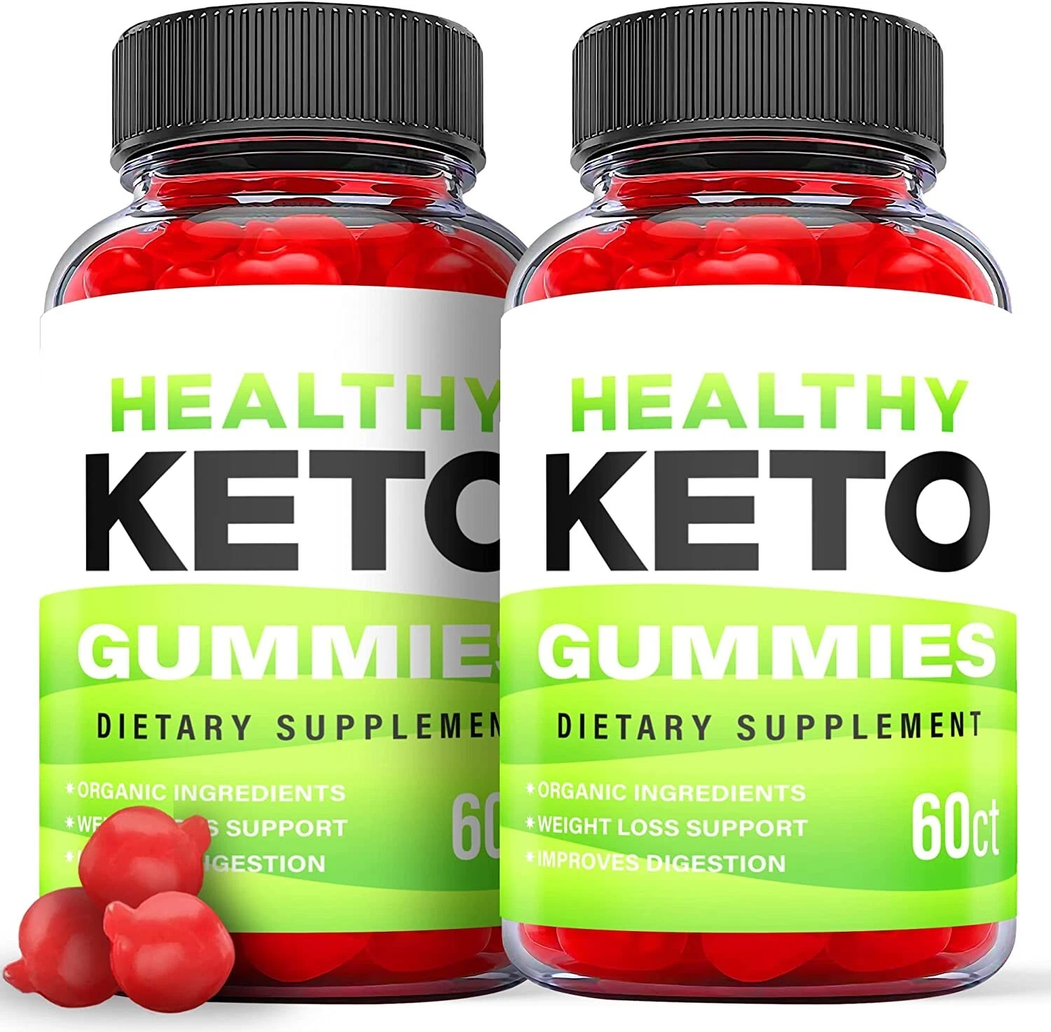 2 Pack - Healthy Keto ACV Gummies - Vegan, Weight Loss Supplement - 120 Gummies