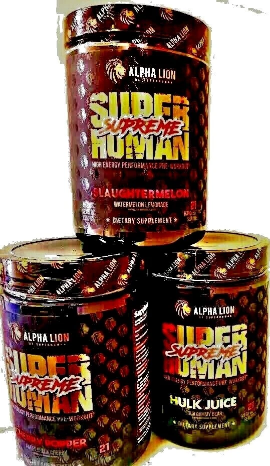 Alpha Lion SUPER HUMAN (SUPREME} Pre Workout Pick a flavor Free Shipping