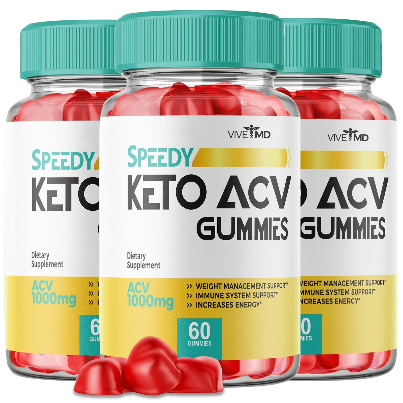 (3 Pack) Speedy Keto ACV Gummies, Speedy Keto Weight Loss (180 Gummies)