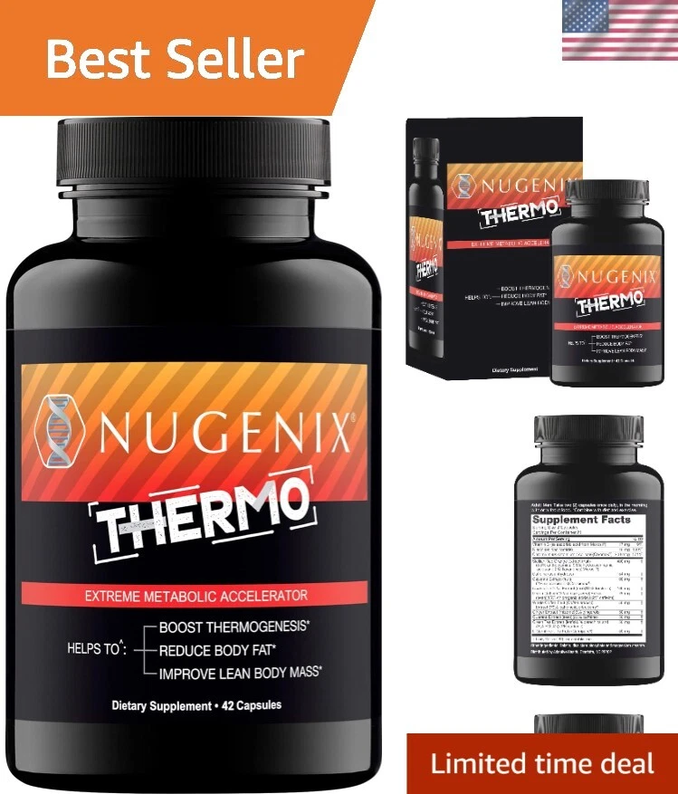 Fat Burner Supplement Capsules for Men Weight Loss Support 42 Count