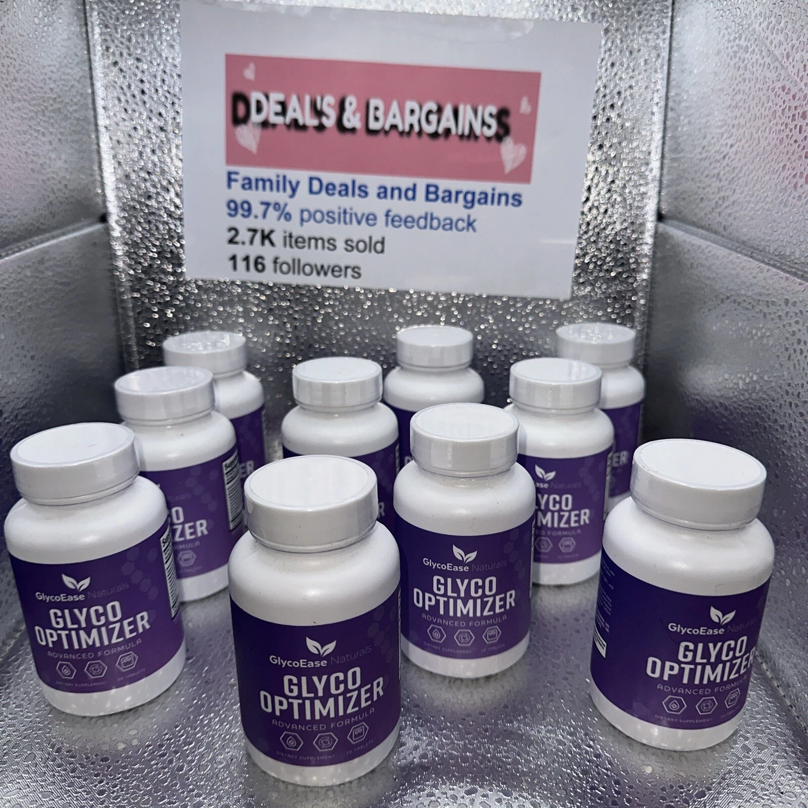 10 Bottles GlycoEase Naturals Glyco Optimizer Pills to Support Blood Sugar Level