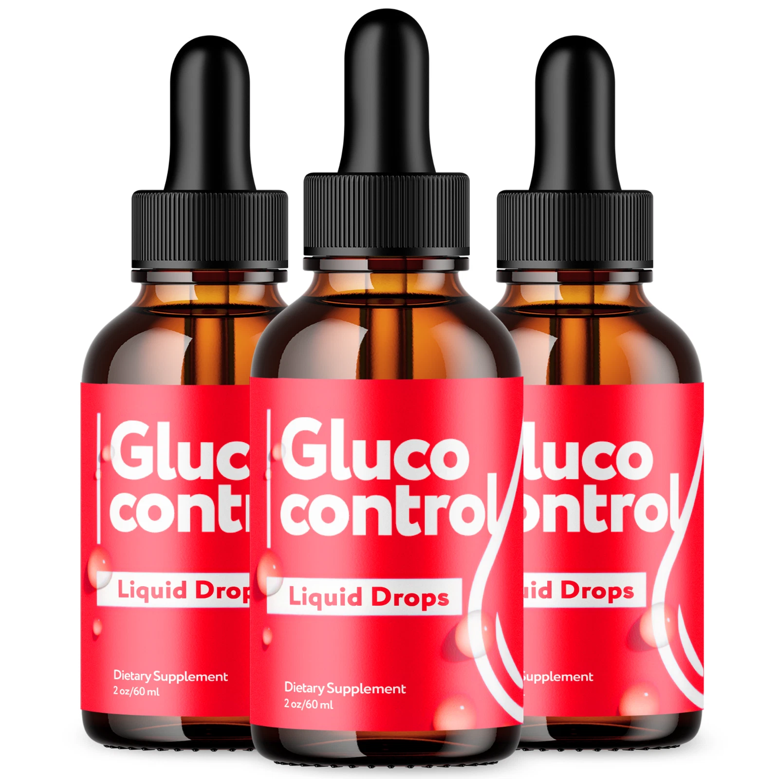 (3 Pack) Gluco Control Blood Support Drops Advanced Vitamin Supplement 2ML